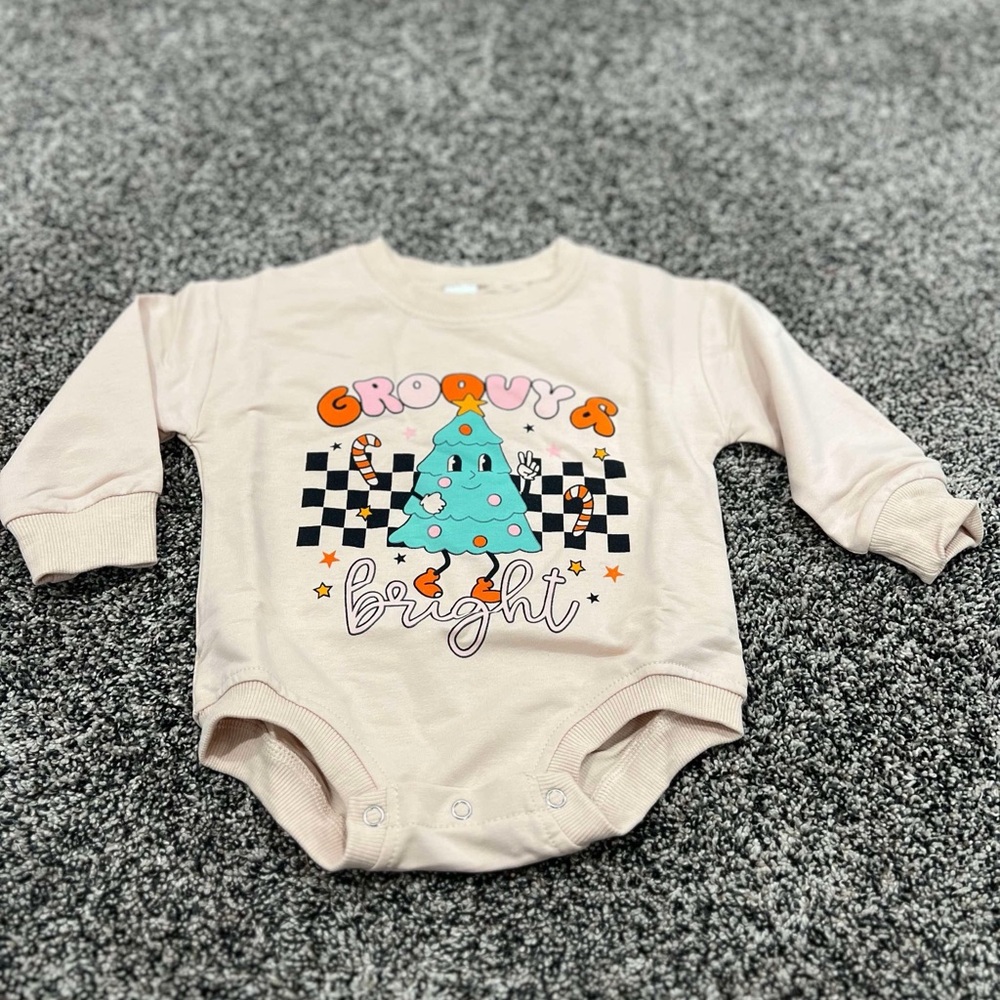 Groovy & Bright Baby Onesie with Green Socks